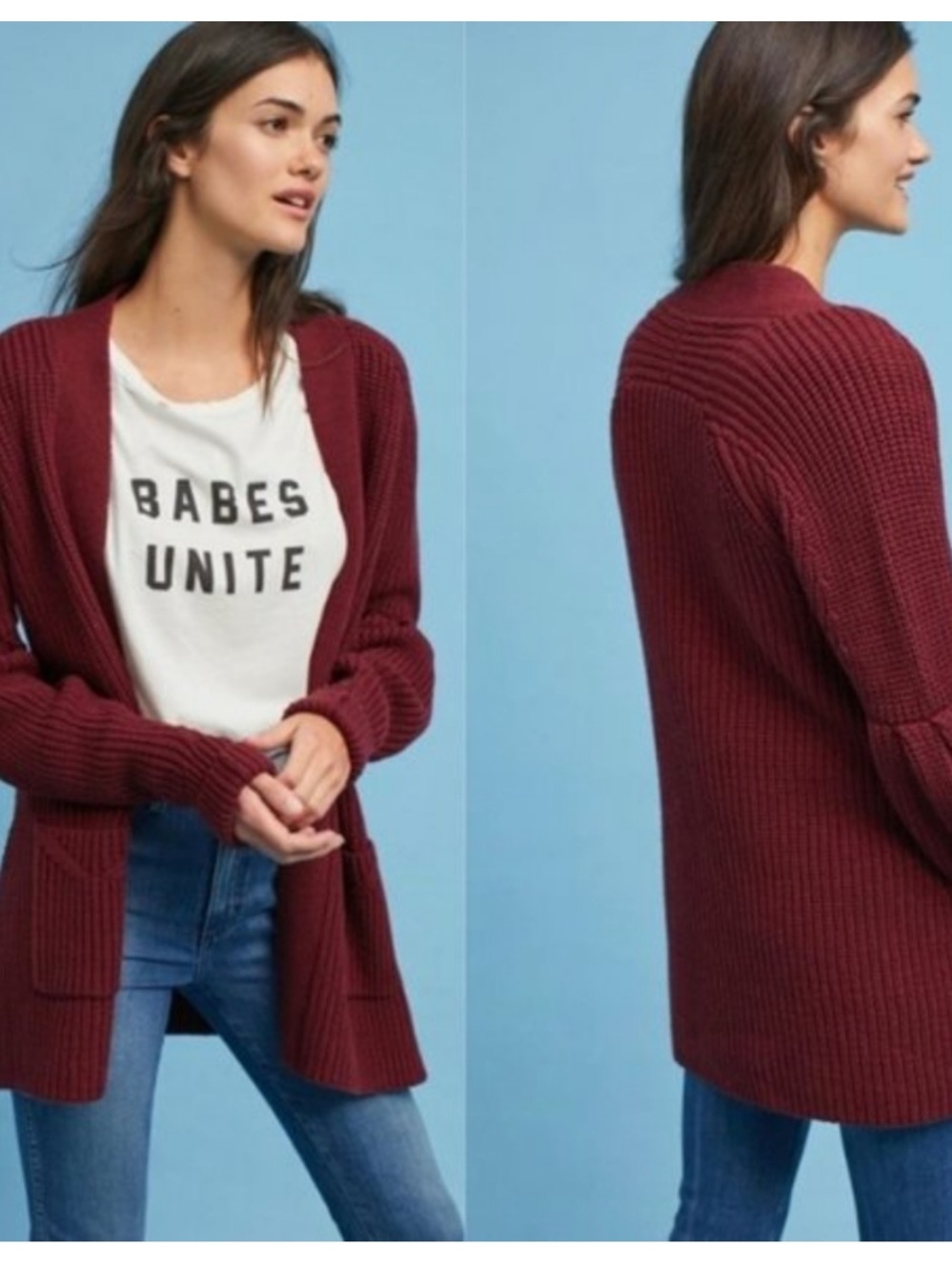 Anthro Knitted & Knotted Posie Longline Cardigan